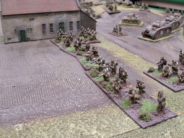 French infantry advancing.
