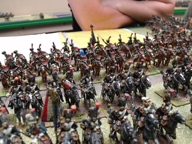 Grenadiers et Chasseurs a Cheval de la Garde.