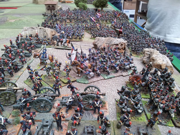 French troops Manoeuvring into position.