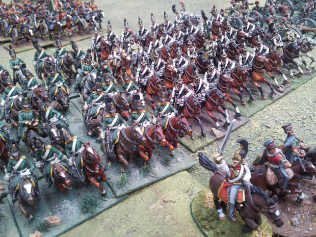 Russian Dragoons and Cuirassier
