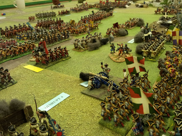 Troops under Lottum advance to the south of the Wood if Sars