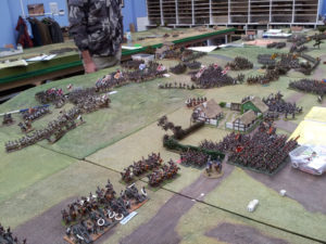 The view of the Pratzen from the North west, you can see Oudinot's troops hurrying back in the foreground and the Allies chasing them.