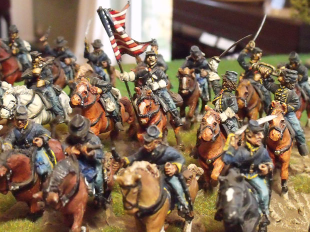 Union Cavalry charging.